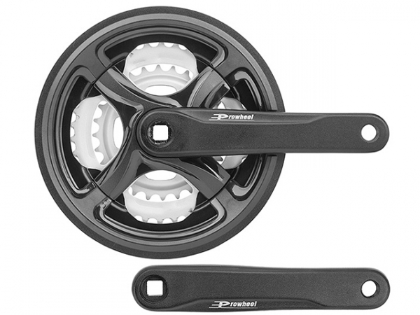 Шатуны 1/2"х3/32" 28/38/48 зуб. 170мм TY-CN99- A003N PROWHEEL "под квадрат" сталь/алюм. - #1