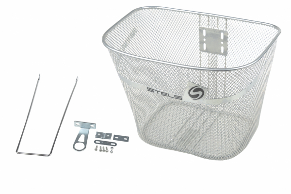 Велокорзина передняя JL-044-3 для дорожных велосипедов 26" крепл. за ось втулок - #1