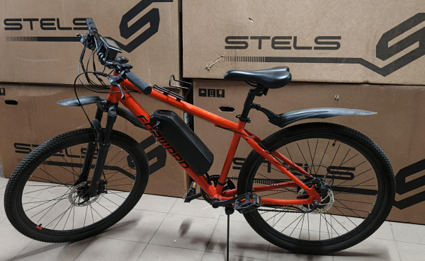 Электровелосипед E-Forward Apache 27,5" E-350 17" 2022 (Уценка) оранжевый/черный - #5